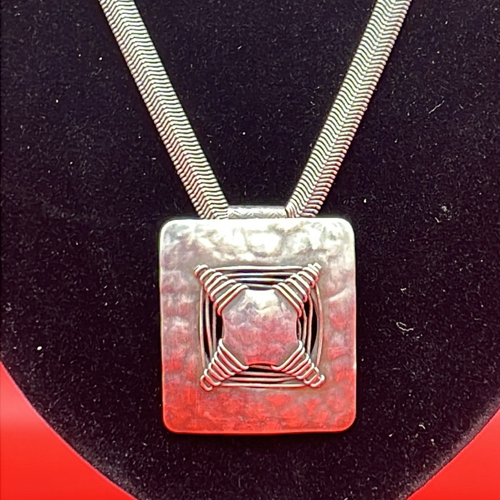 Marjorie Baer Vintage Silvertone Necklace